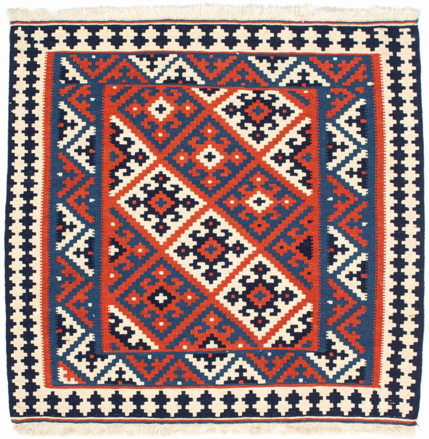 morgenland Wollteppich »Kelim - Oriental quadratisch - 103 x 101 cm - dunke günstig online kaufen