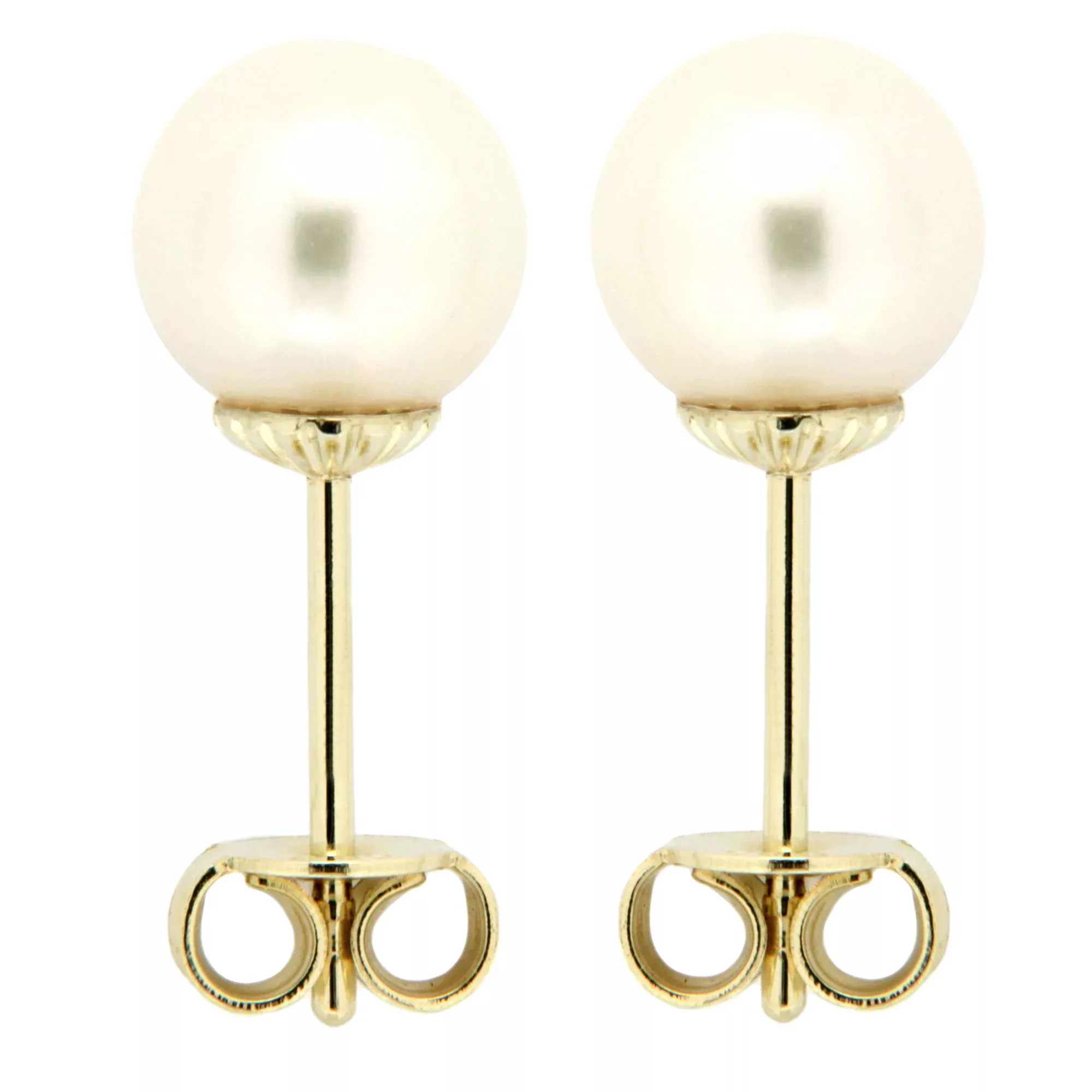 Orolino Paar Ohrstecker "Gold 585 Perle weiß 6,5-7mm" günstig online kaufen