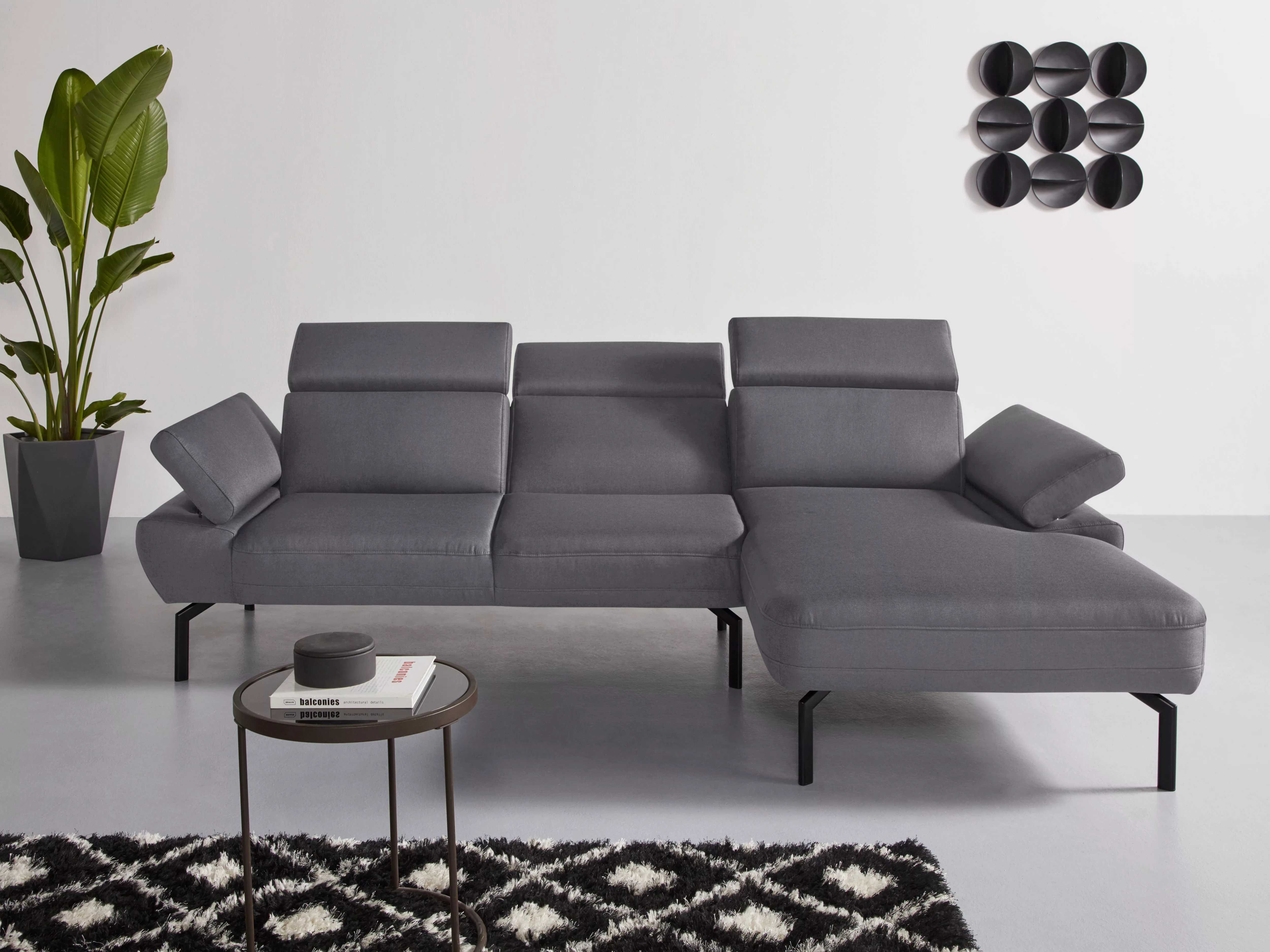 Places of Style Ecksofa "Trapino Luxus L-Form", wahlweise mit Rückenverstel günstig online kaufen