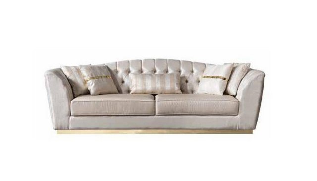 JVmoebel 3-Sitzer Sofa 3 Sitzer für Wohnzimmer Bequemes Sofa in Weiß Luxuri günstig online kaufen