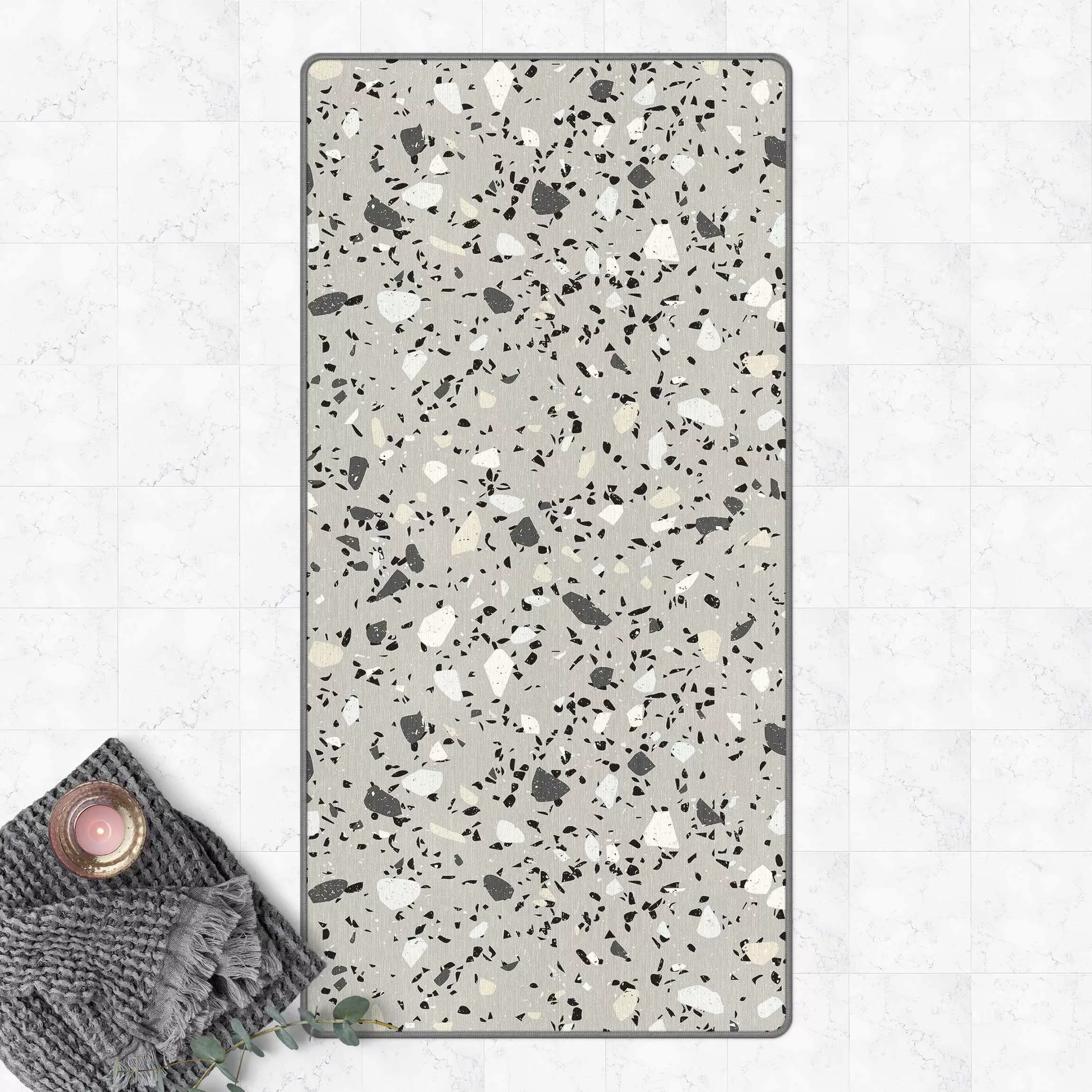 Teppich Detailliertes Terrazzo Muster Massa günstig online kaufen