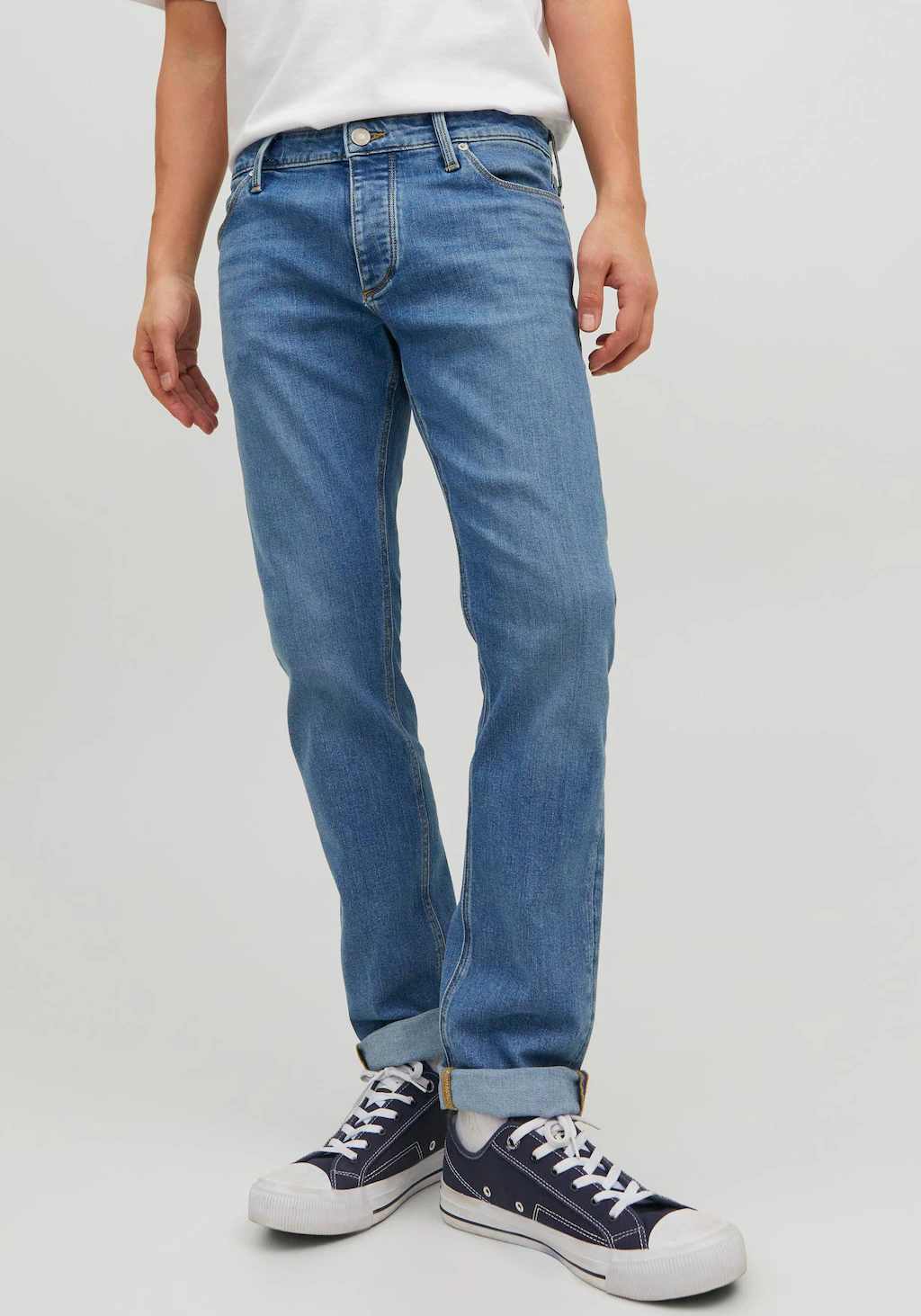 Jack & Jones Slim-fit-Jeans "JJIGLENN JJEVAN AM 377 LID" günstig online kaufen