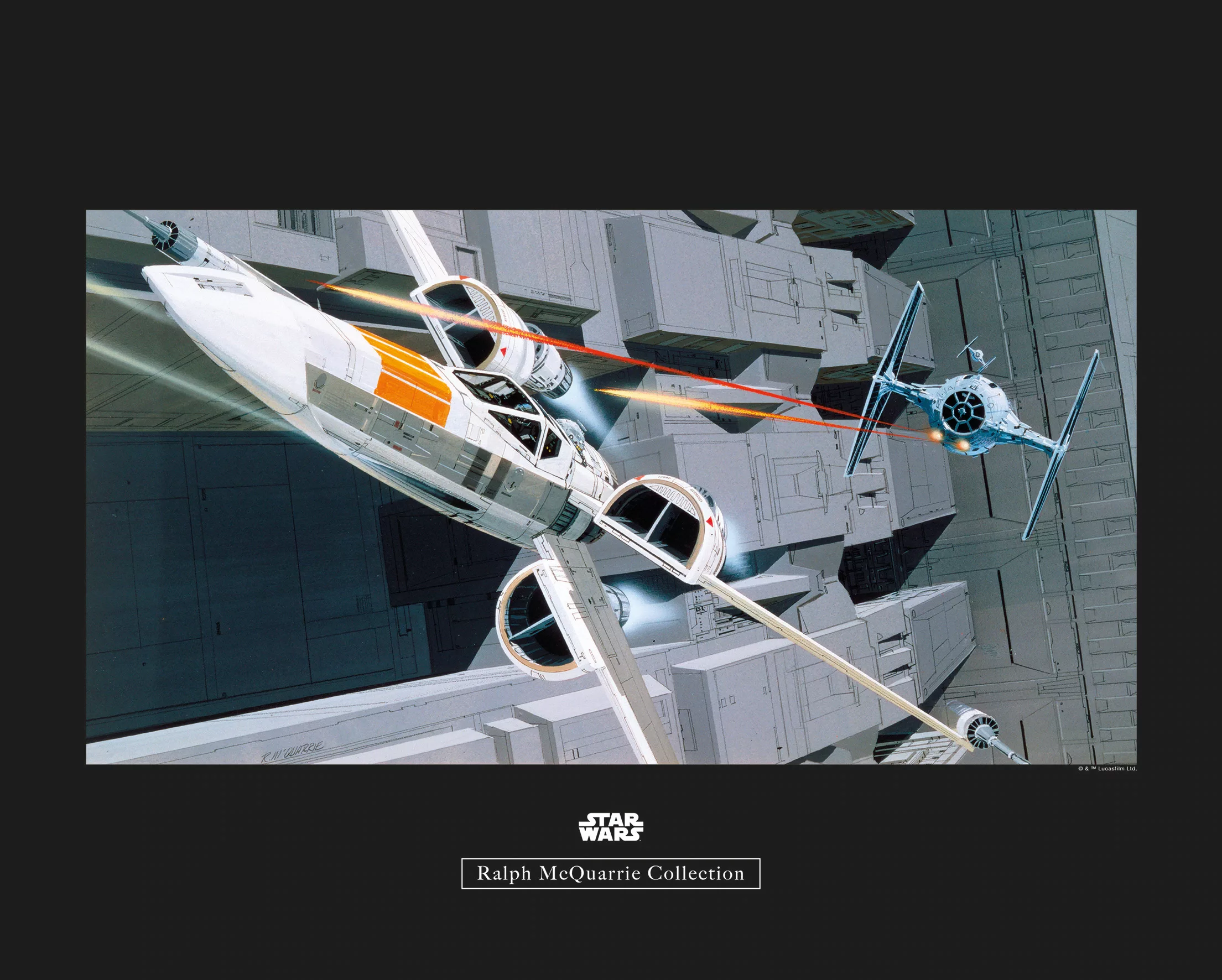 Komar Poster "Star Wars Classic RMQ X-Wing vs TIE-Fighter", Star Wars, (1 S günstig online kaufen