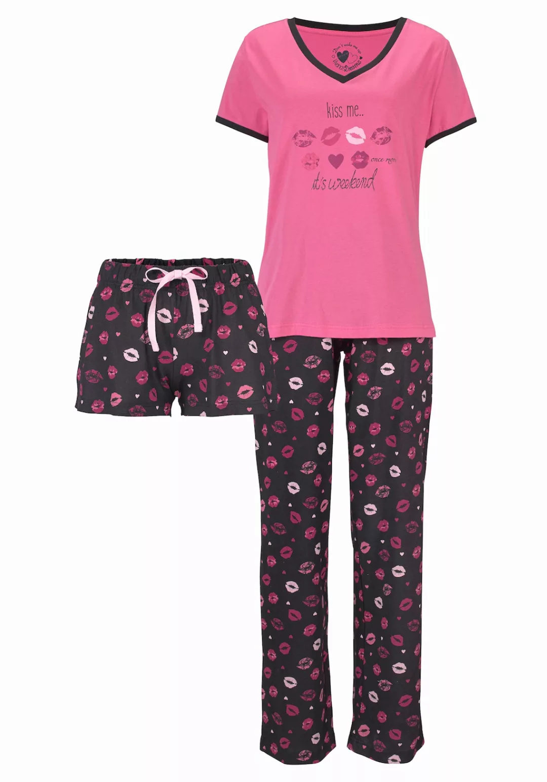 Vivance Dreams Pyjama, (3 tlg.) günstig online kaufen