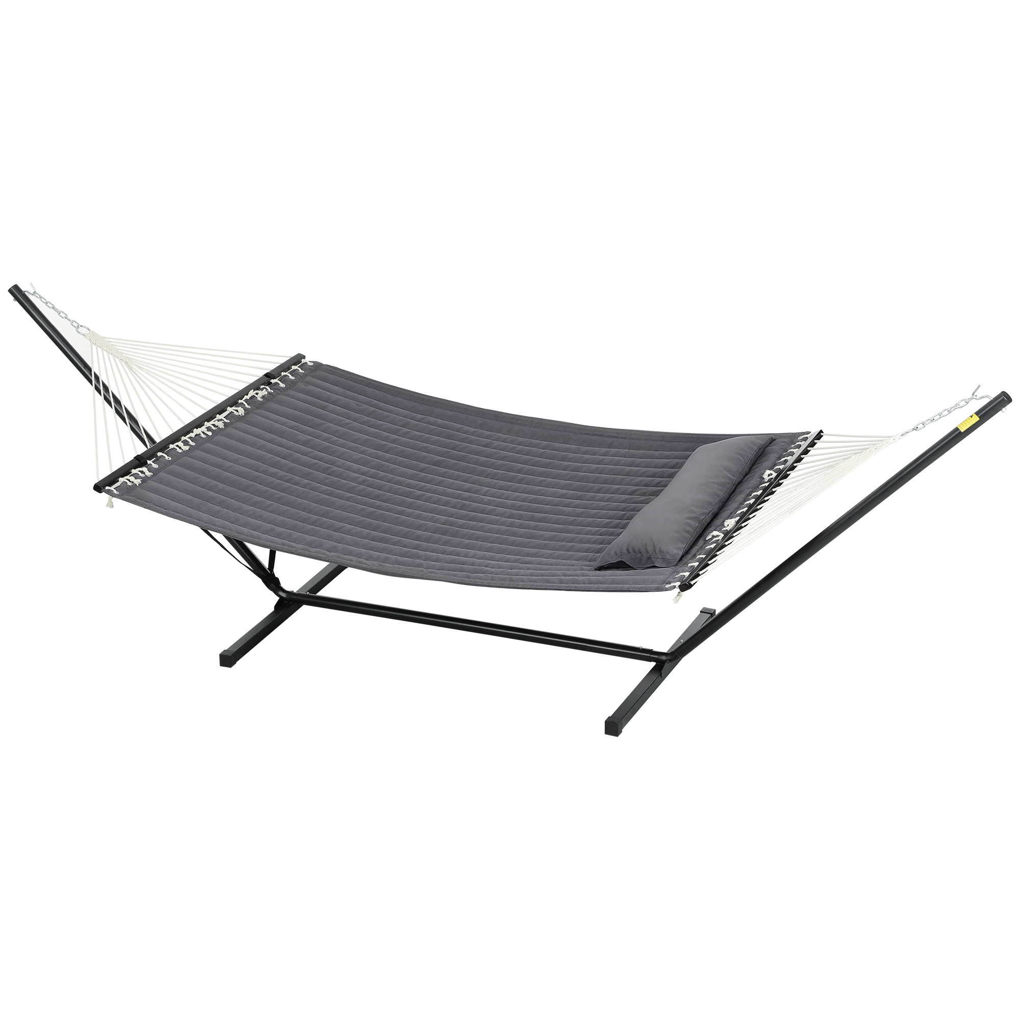 Outsunny Hängematte mit Gestell für den Garten, integriertem Kissen und Sic günstig online kaufen