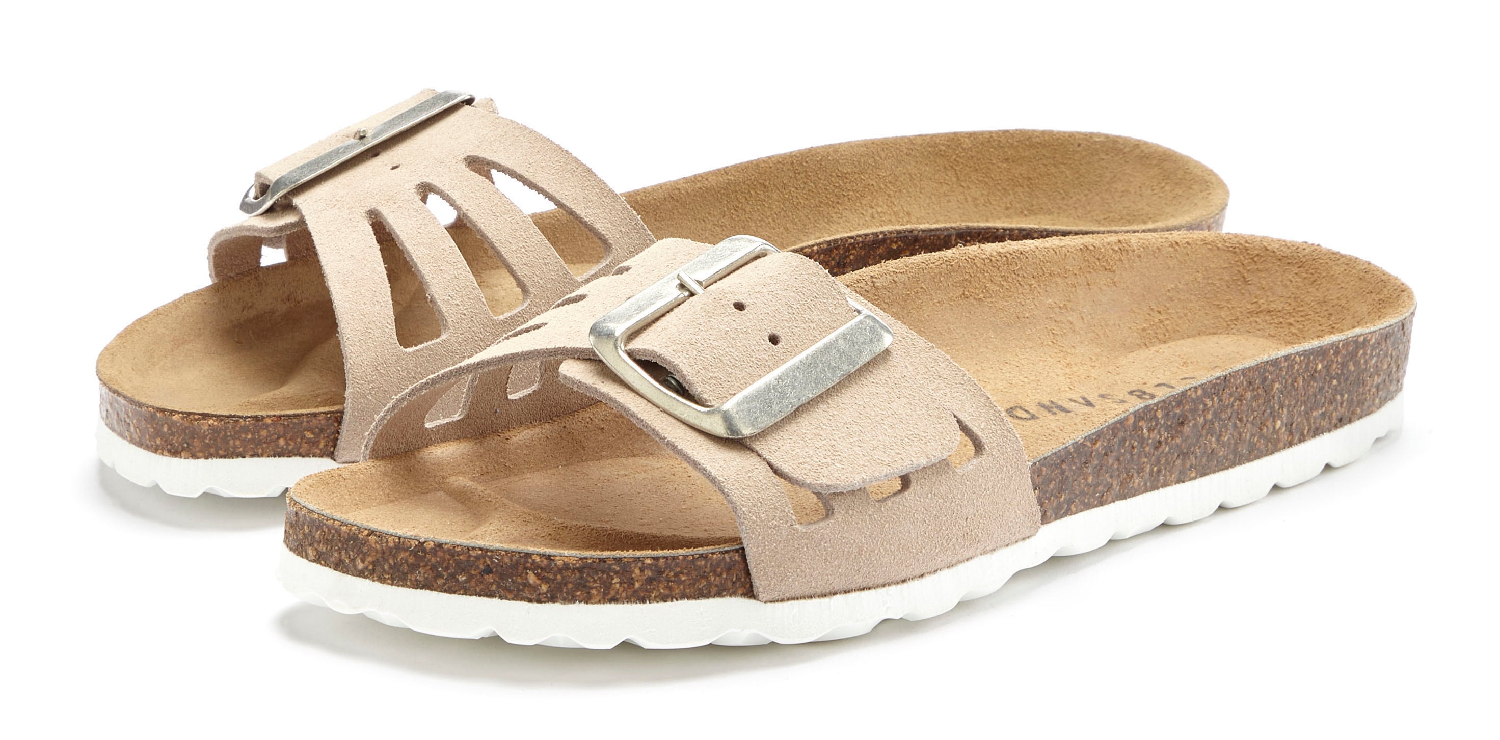 Elbsand Pantolette "Sandale", Mule, offener Schuh aus Leder mit weichem Kom günstig online kaufen