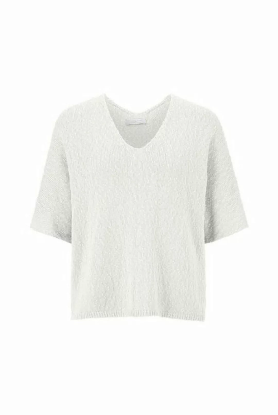 Rich & Royal Sweatshirt boxy V-neck, pearl white günstig online kaufen