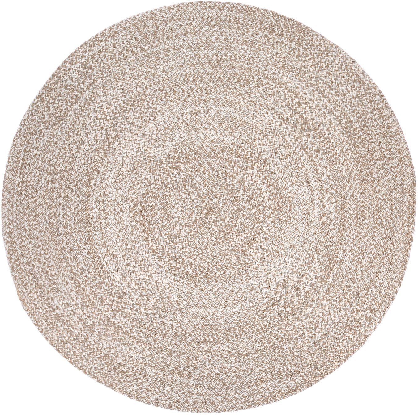 Paco Home Teppich »Viborg 595«, rund, 13 mm Höhe, Jute, Modern, Boho, Handg günstig online kaufen