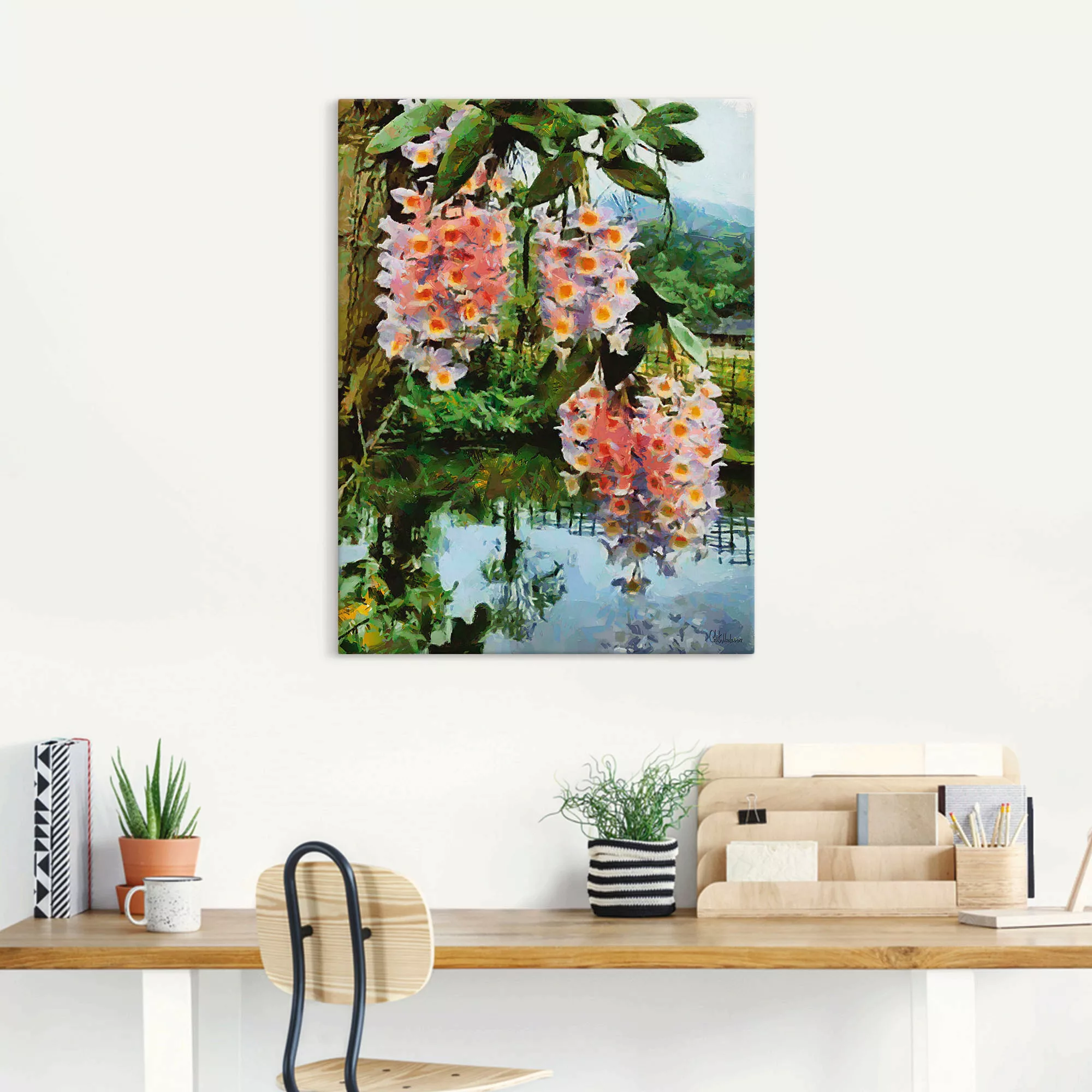Artland Wandbild »Blühender tropischer Baum II«, Baumbilder, (1 St.), als L günstig online kaufen