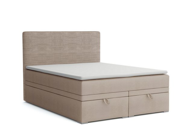 Deine Möbel 24 Boxspringbett DARO Polsterbett Komplettbett Bett mit einer M günstig online kaufen