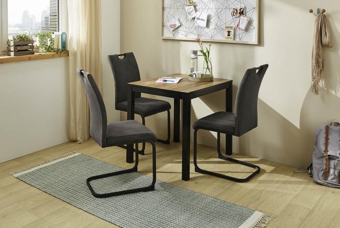 Esstisch ausziehbar 80-120 cm BARISTA 1 Akazie dunkel günstig online kaufen
