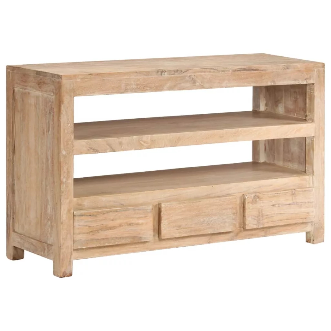 Tv-schrank Akazienholz Massiv 90x30x55 Cm Hellbraun günstig online kaufen