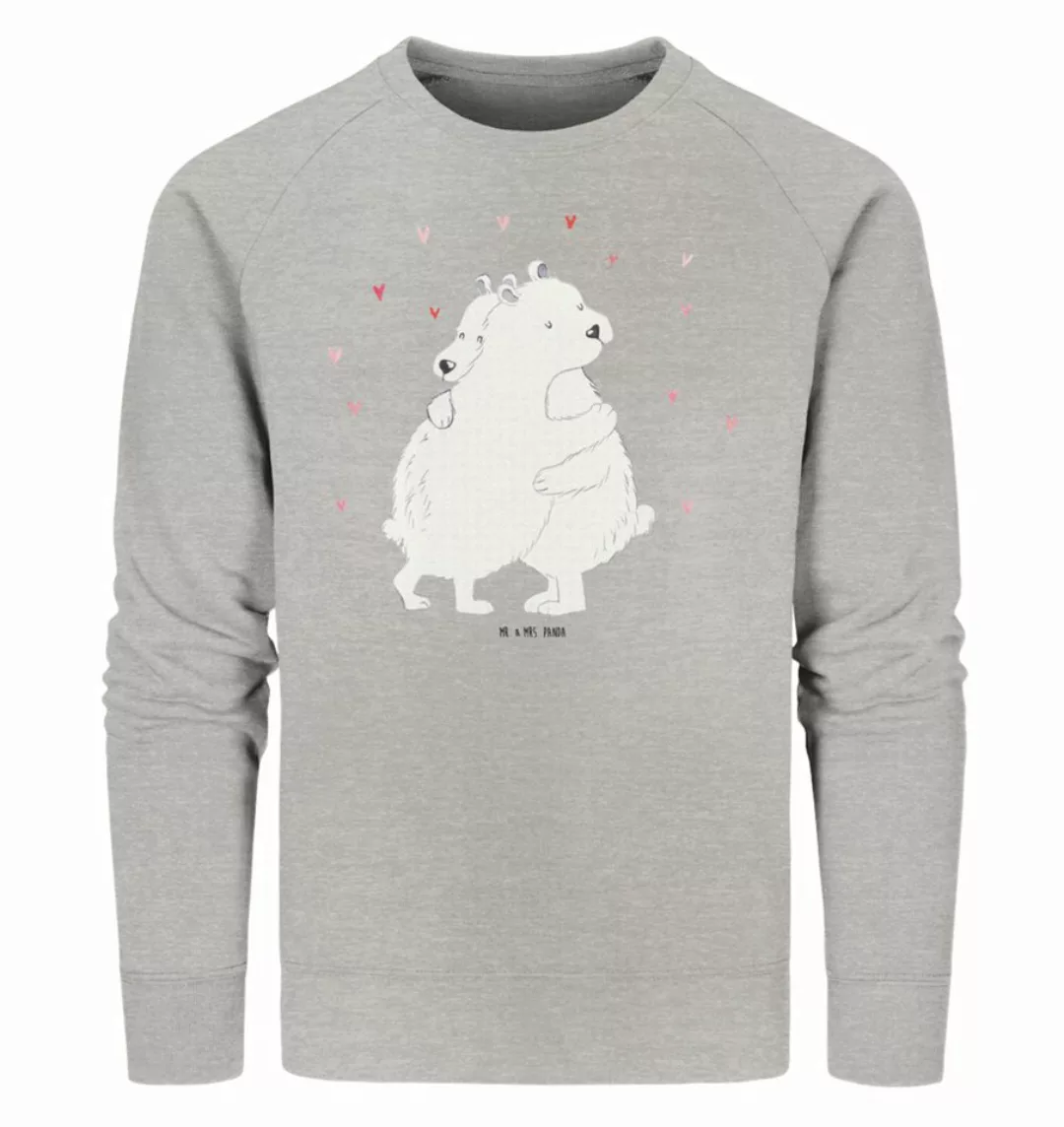 Mr. & Mrs. Panda Longpullover Größe S Eisbär Umarmen - Heather Grey - Gesch günstig online kaufen