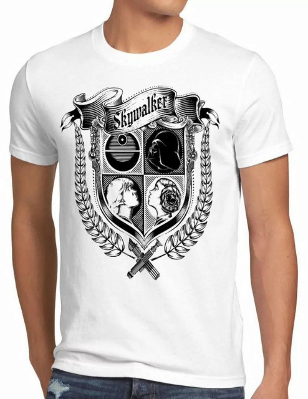 style3 T-Shirt Skywalker Wappen star krieg wars imperium der sterne vader günstig online kaufen