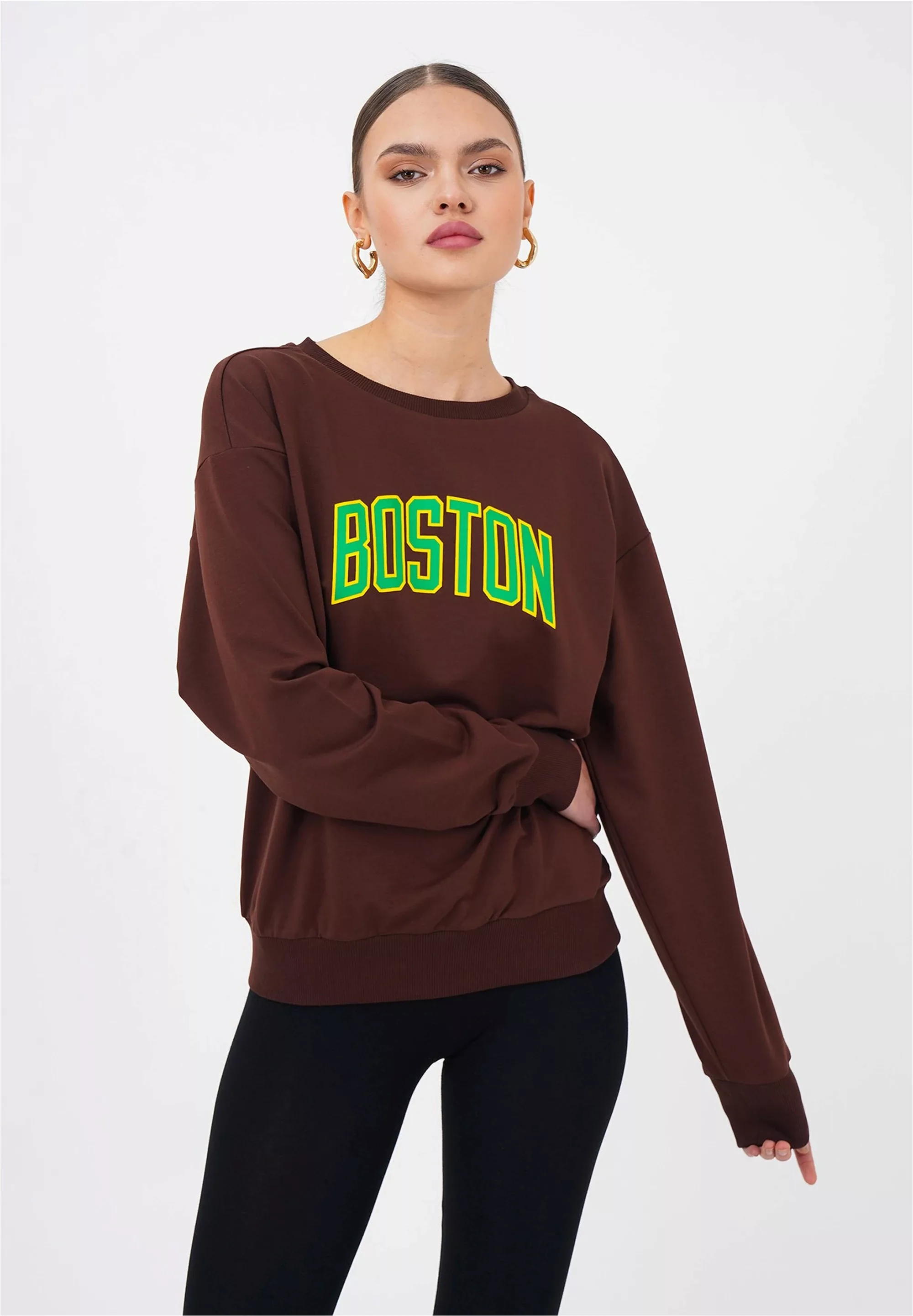 freshlions Sweatshirt "Boston", mit coolem Schriftzug günstig online kaufen