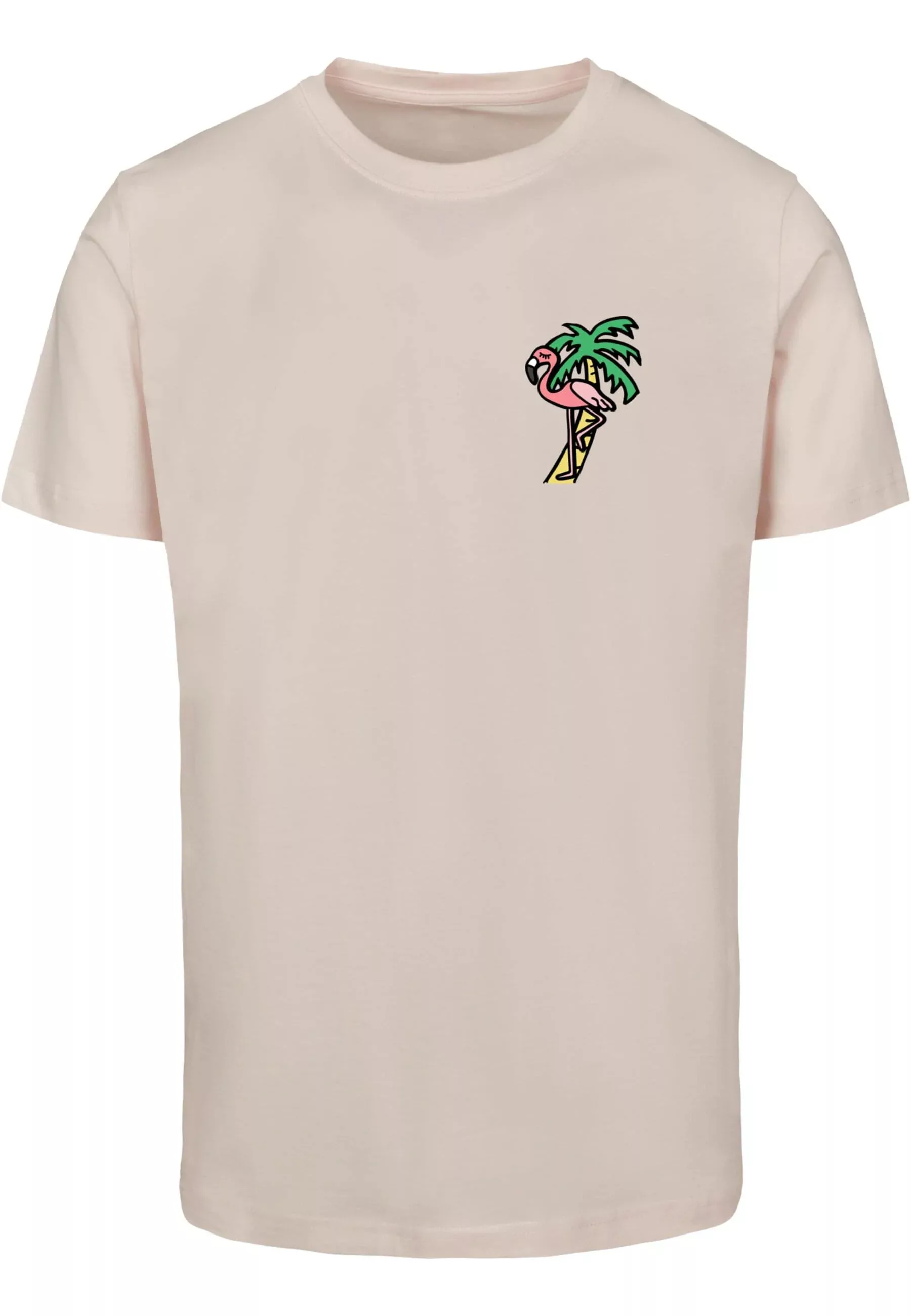 MisterTee Kurzarmshirt "MisterTee Herren Flamingo T-Shirt Round Neck" günstig online kaufen