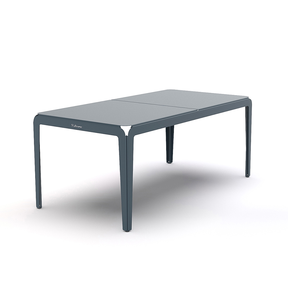 Bended Table / Outdoor Esstisch  180x90 grau/blau günstig online kaufen