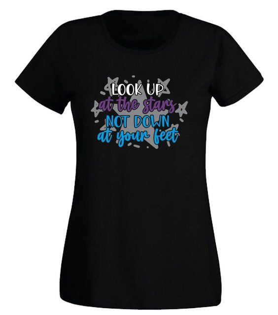 G-graphics T-Shirt Damen T-Shirt - Look up to the stars, not down at your f günstig online kaufen
