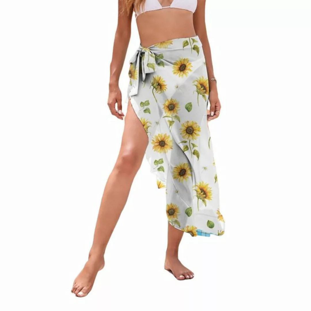 AUKUU Strandkleid Modische Bikini-Überwurf-Kleid, Strandurlaubs-Strandrock. günstig online kaufen