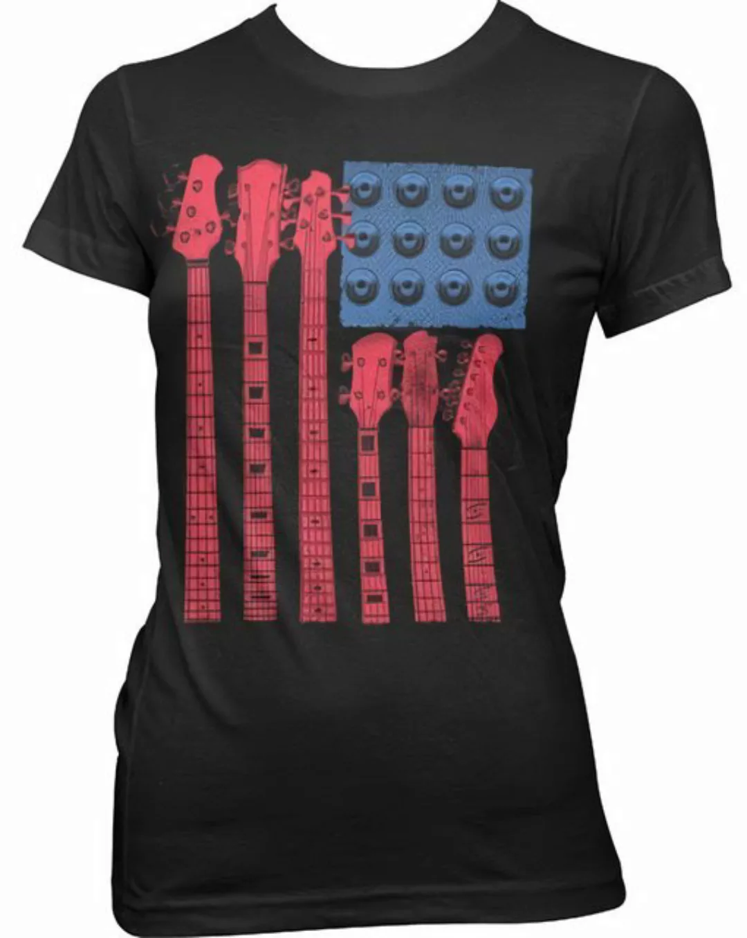 Hybris T-Shirt Red White Blues Girly T-Shirt günstig online kaufen