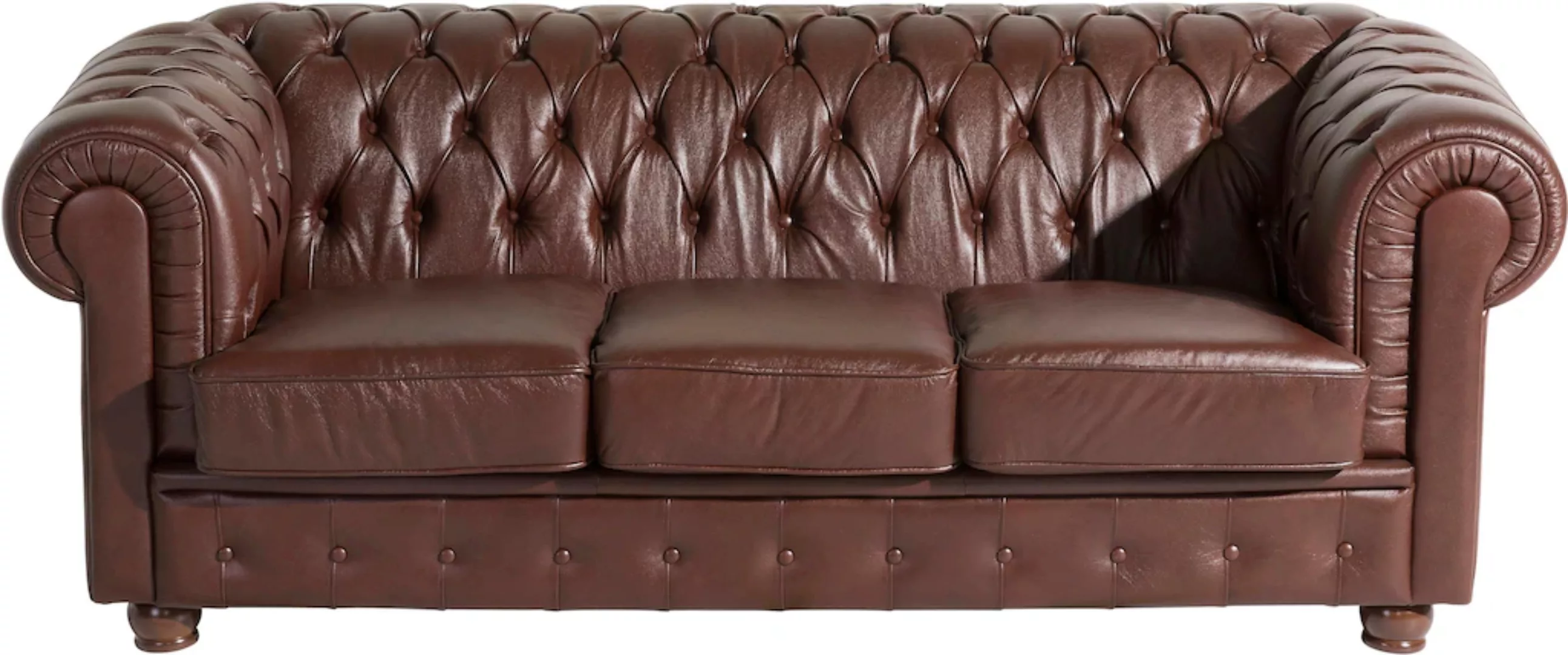 Max Winzer Chesterfield-Sofa "Bristol", mit edler Knopfheftung, Breite 200 günstig online kaufen