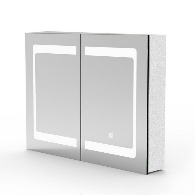 duschspa Badezimmerspiegelschrank Touch Schalter, Beschlagfrei, Aluminium, günstig online kaufen
