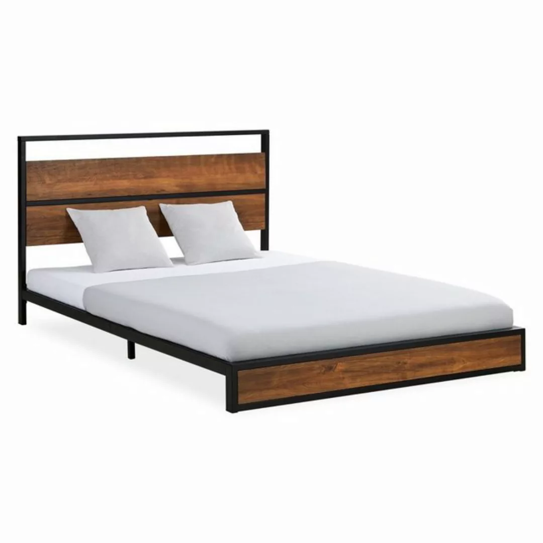 Homestyle4u Metallbett Doppelbett 140x200 Lattenrost Matratze günstig online kaufen