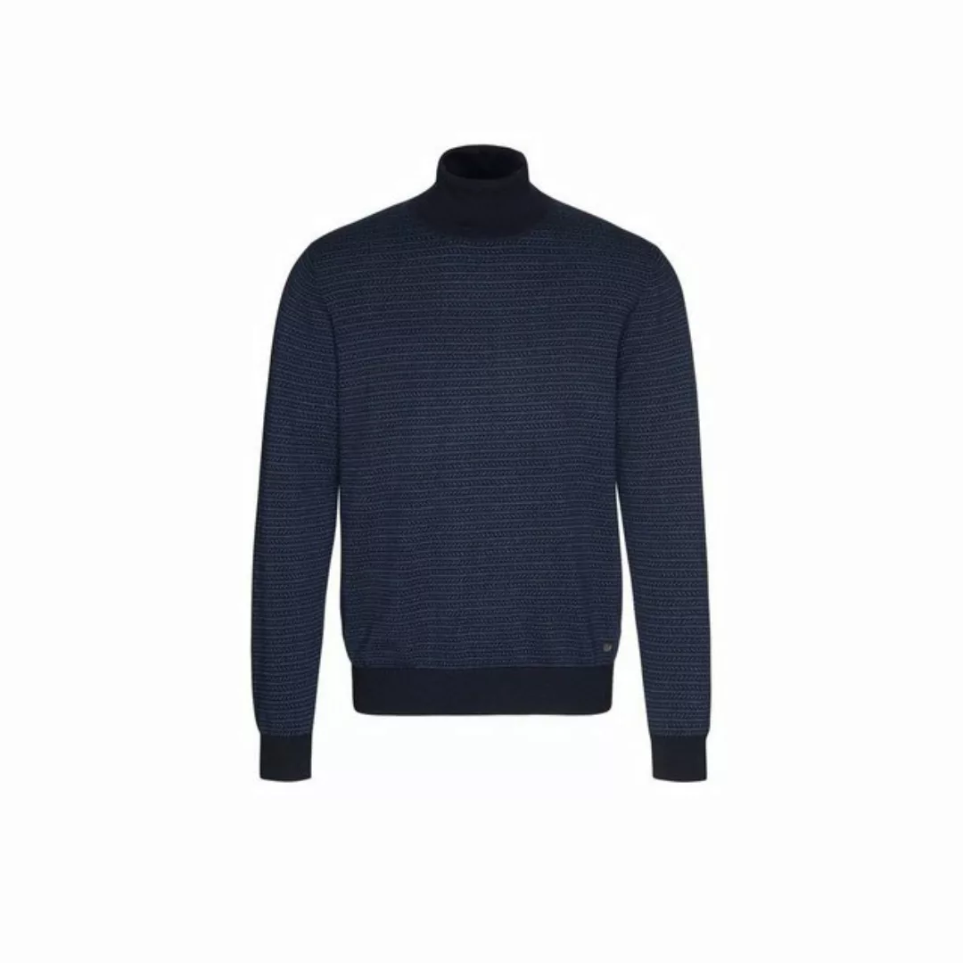 bugatti Rollkragenpullover blau regular fit (1-tlg) günstig online kaufen