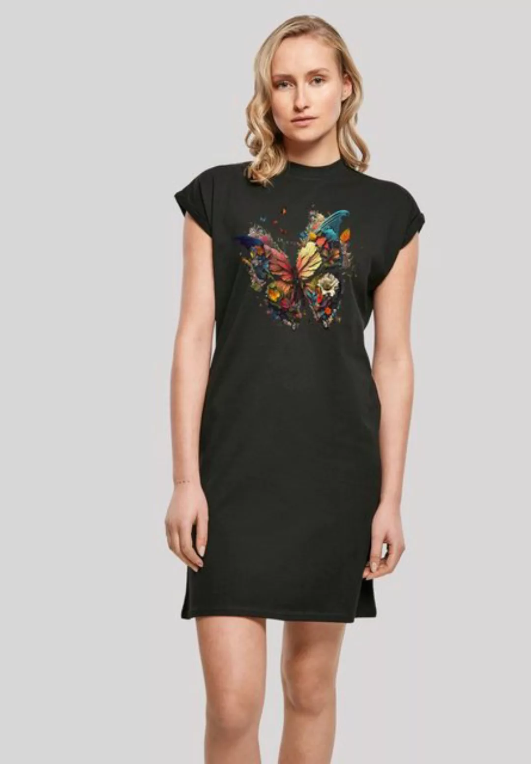 F4NT4STIC Shirtkleid Schmetterling Bunt Print günstig online kaufen