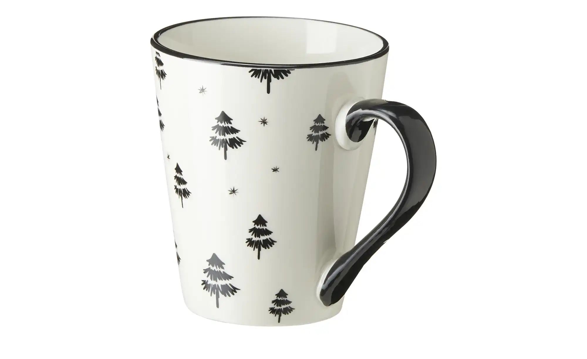 Tasse mit Tannenbäumen ¦ weiß ¦ Porzellan ¦ Maße (cm): B: 12,3 H: 10 Weihna günstig online kaufen