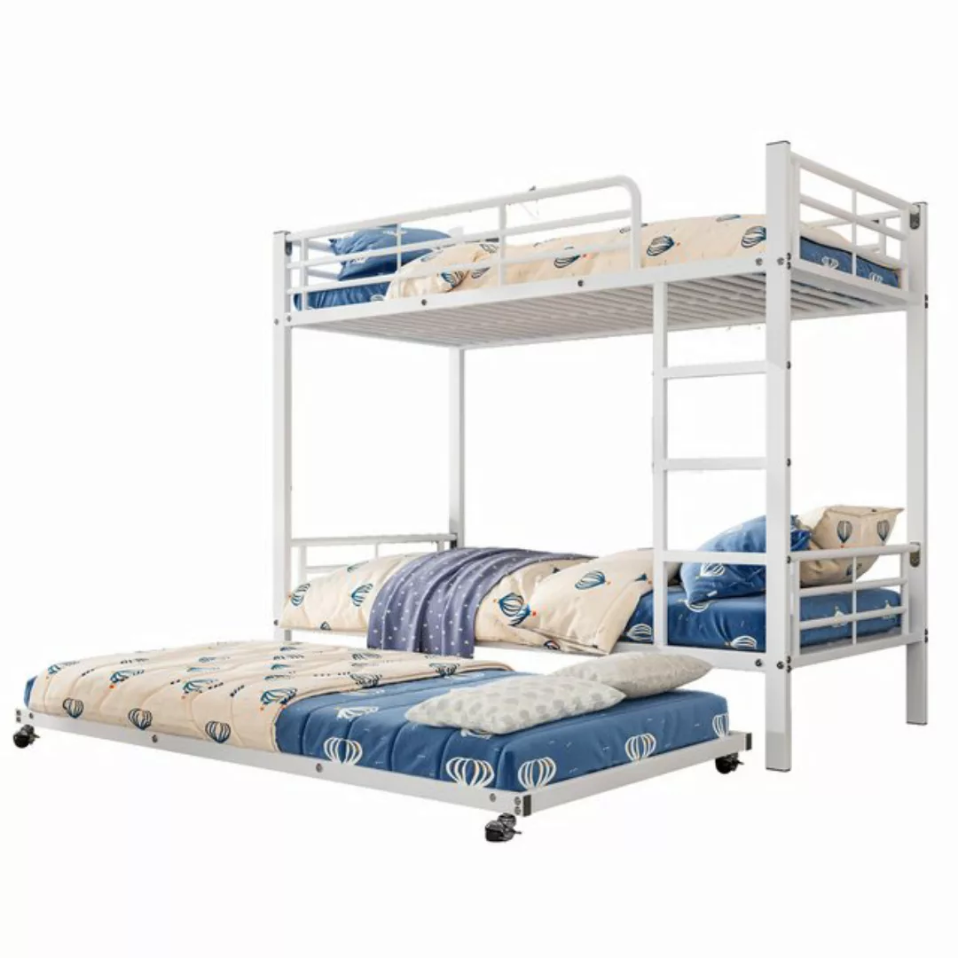 HAUSS SPOLE Etagenbett 90x190/200cm mit Ausziehbett, vier Seitengitter am o günstig online kaufen