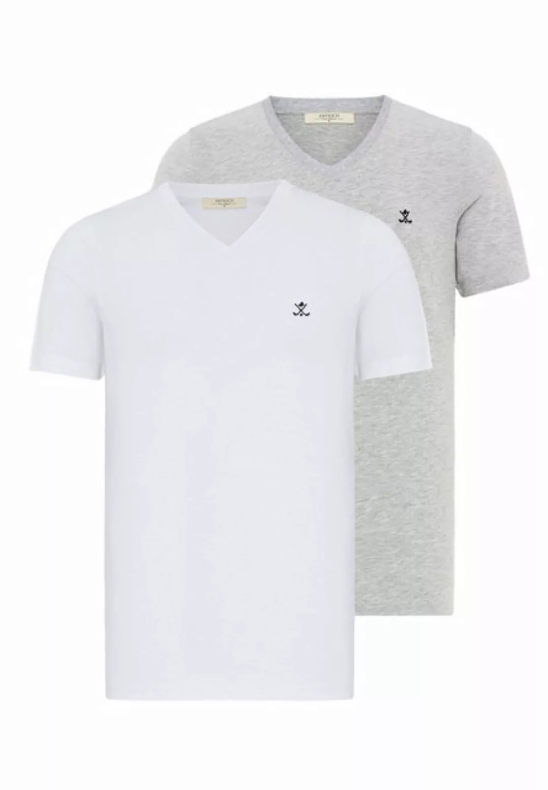 Antioch Poloshirt Chandler - V-Neck - 2 Pack - Short Sleeve - Regular Fit - günstig online kaufen