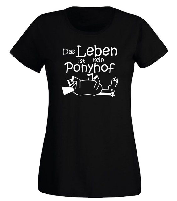 G-graphics T-Shirt Damen T-Shirt - Das Leben ist kein Ponyhof Slim-fit, mit günstig online kaufen