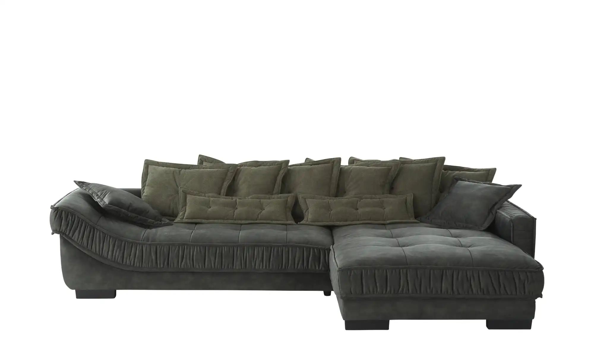 pop Ecksofa Zweifarbig Diwan III ¦ grün ¦ Maße (cm): B: 333 H: 90 T: 202 Po günstig online kaufen