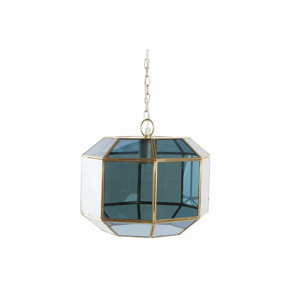 Deckenlampe Dkd Home Decor Kristall Blau Golden Messing 50 W (29 X 31 X 23 günstig online kaufen