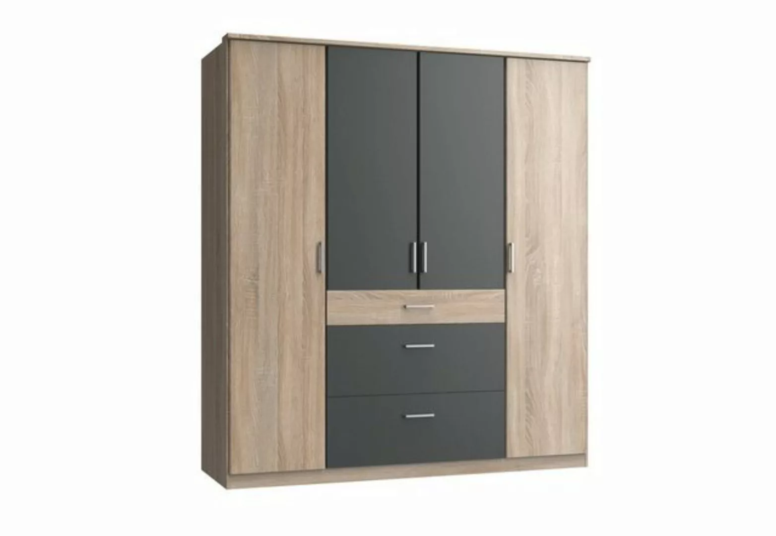 freiraum Kleiderschrank Click (B/H/T: 180x198x58 cm) in Eiche-Sägerau-Nachb günstig online kaufen