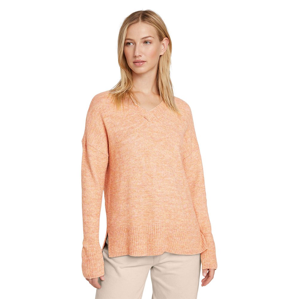 Tom Tailor Cozy V-ausschnitt Sweater XS Clay Rose Melange günstig online kaufen