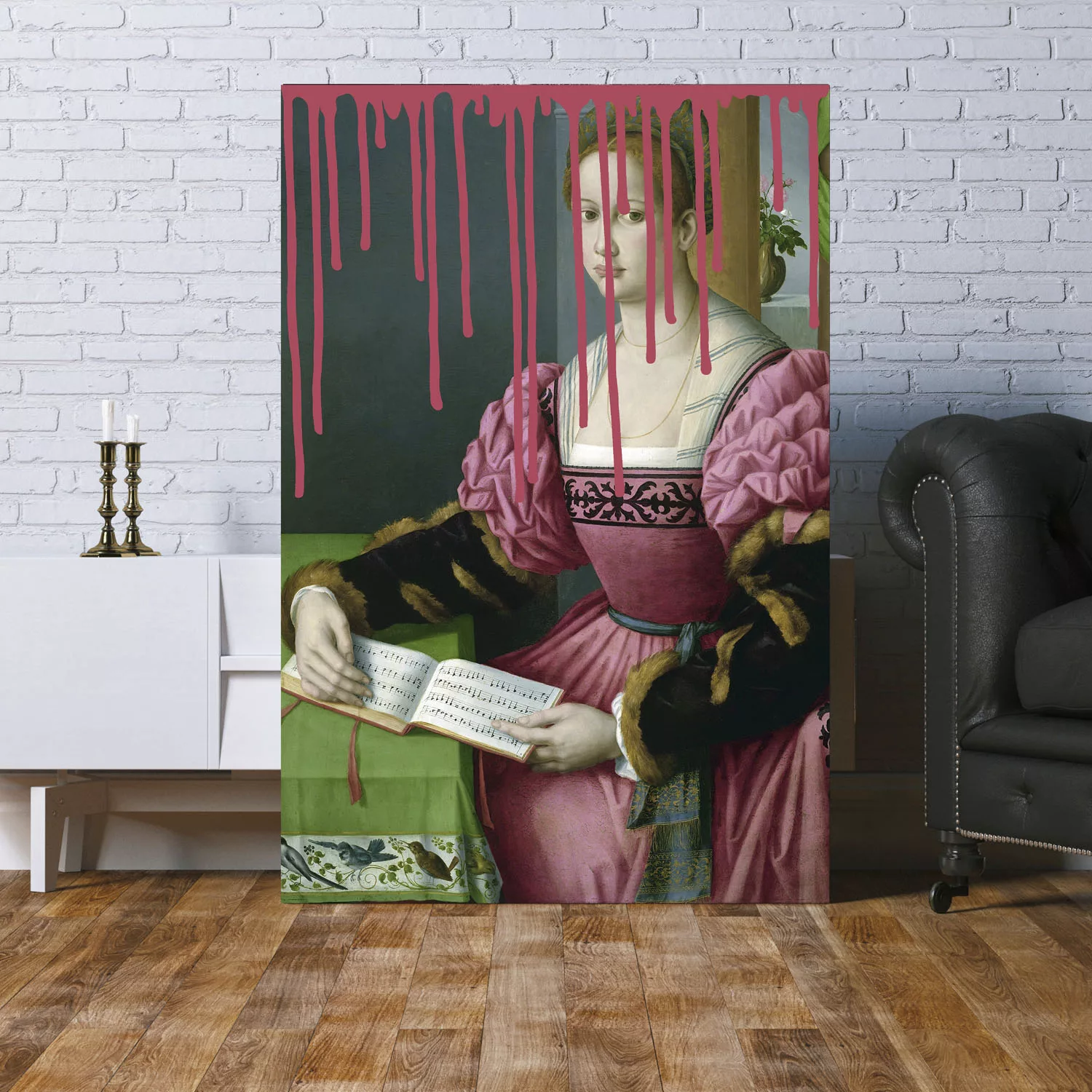 queence Acrylglasbild "Frau mit Buch" günstig online kaufen