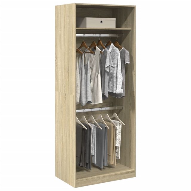 vidaXL Kleiderschrank Kleiderschrank Sonoma Eiche 80x50x200 cm Spanplatte günstig online kaufen