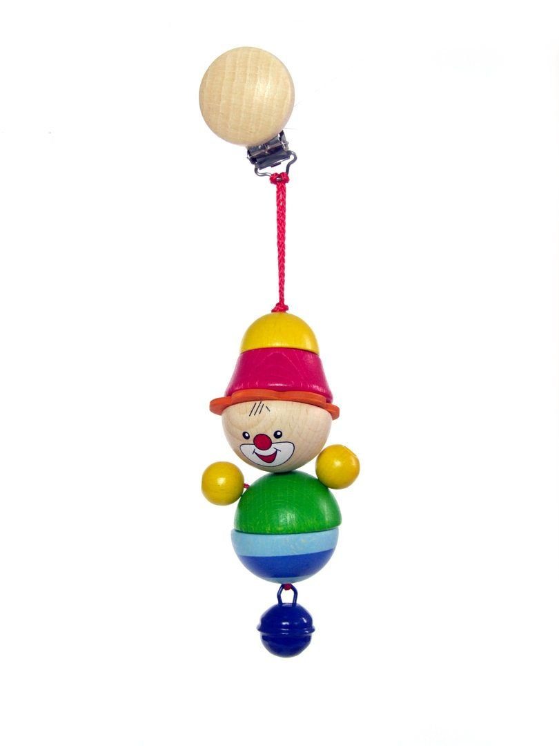 HESS SPIELZEUG Kinderwagenkette Holzspielzeug Clipfigur Clown günstig online kaufen