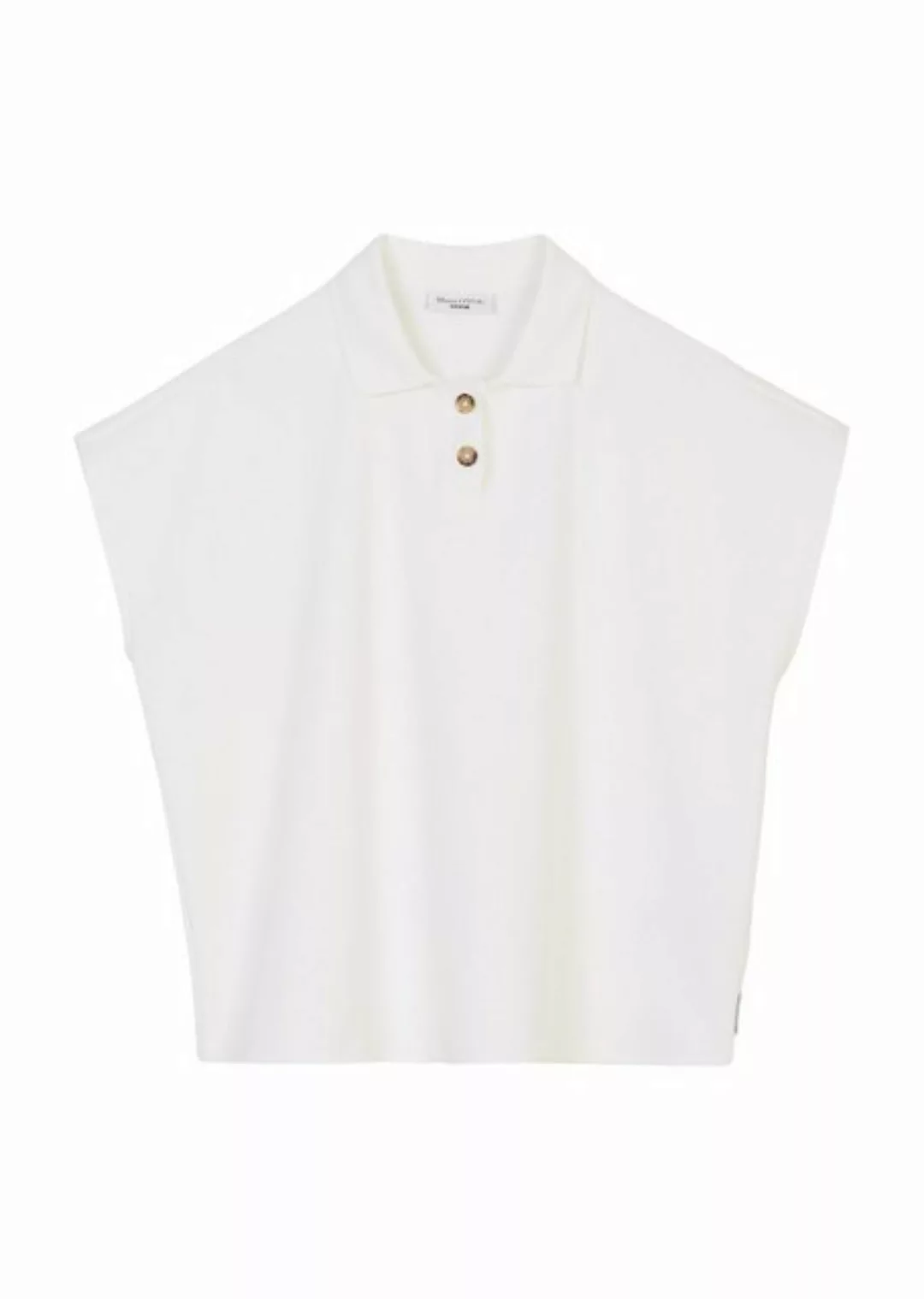 Marc O'Polo DENIM Poloshirt mit sanfter Struktur im cleanen Oversize-Look günstig online kaufen