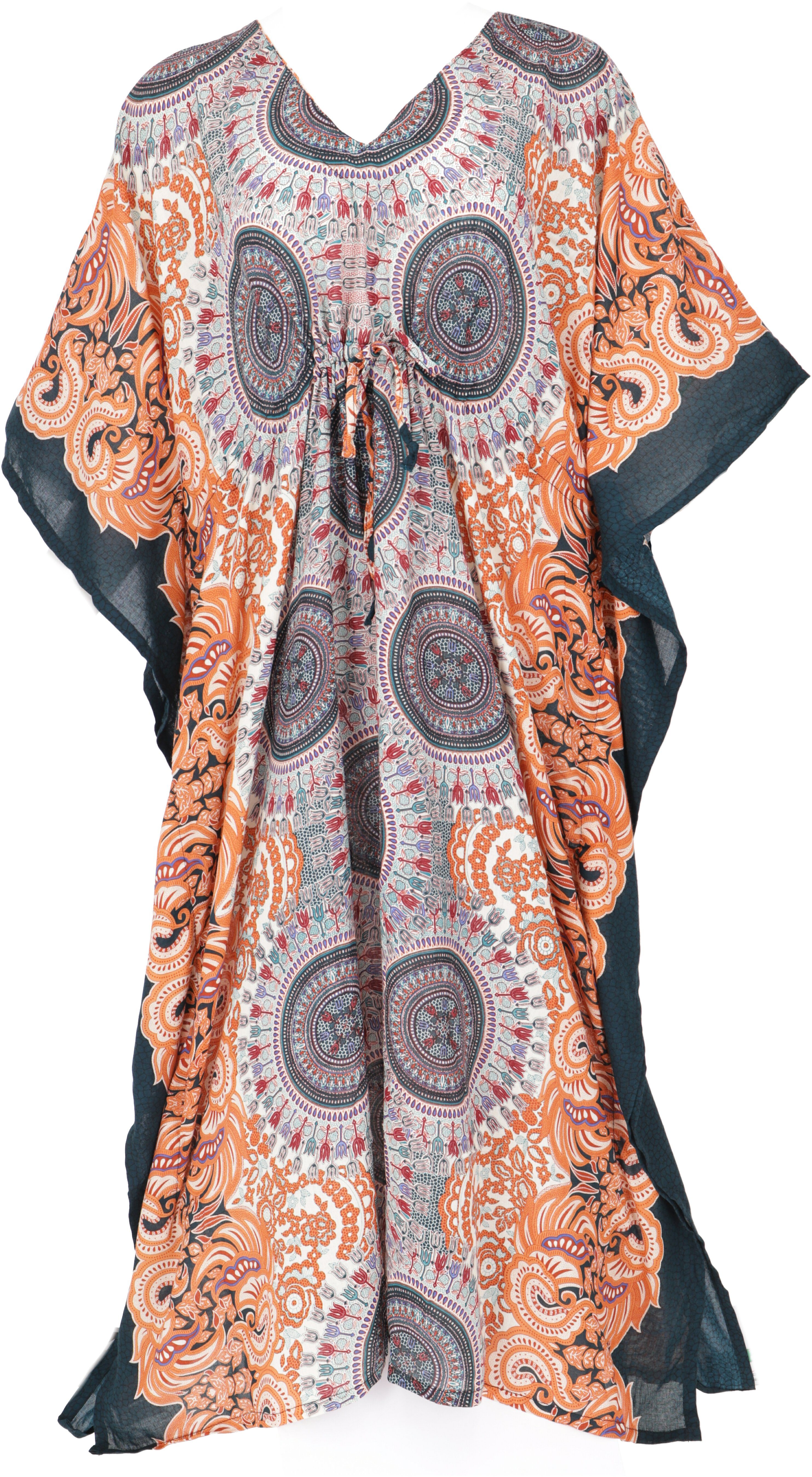 Guru-Shop Midikleid Ponchokleid, Kaftan, Maxikleid, Strandkleid günstig online kaufen