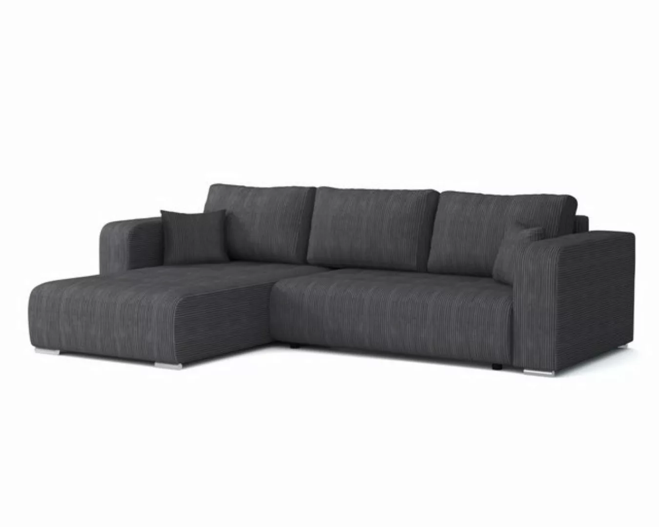 Deine Möbel 24 Wohnlandschaft CARACAS 288 cm breit Ecksofa Sofa Wohnzimmer günstig online kaufen