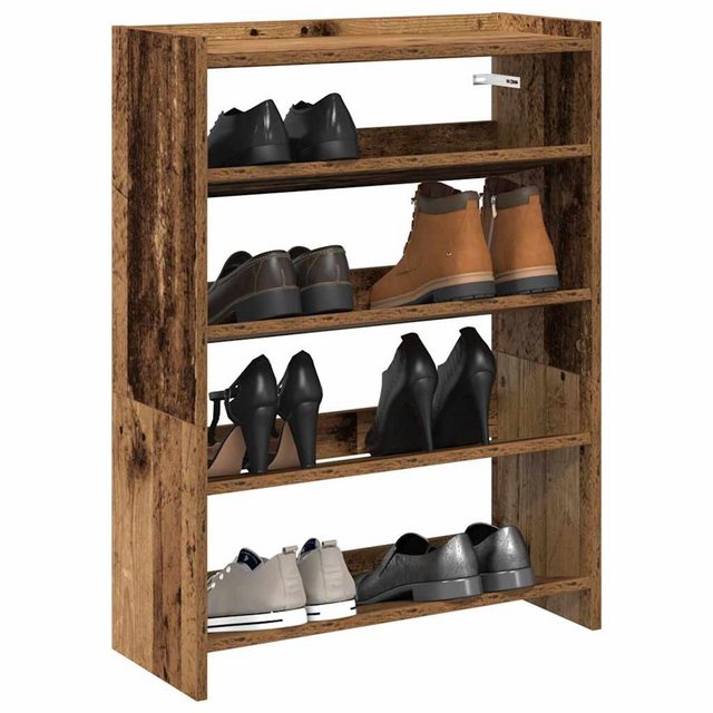 vidaXL Schuhschrank Schuhregal Altholz-Optik 80x25x61,5 cm Holzwerkstoff günstig online kaufen