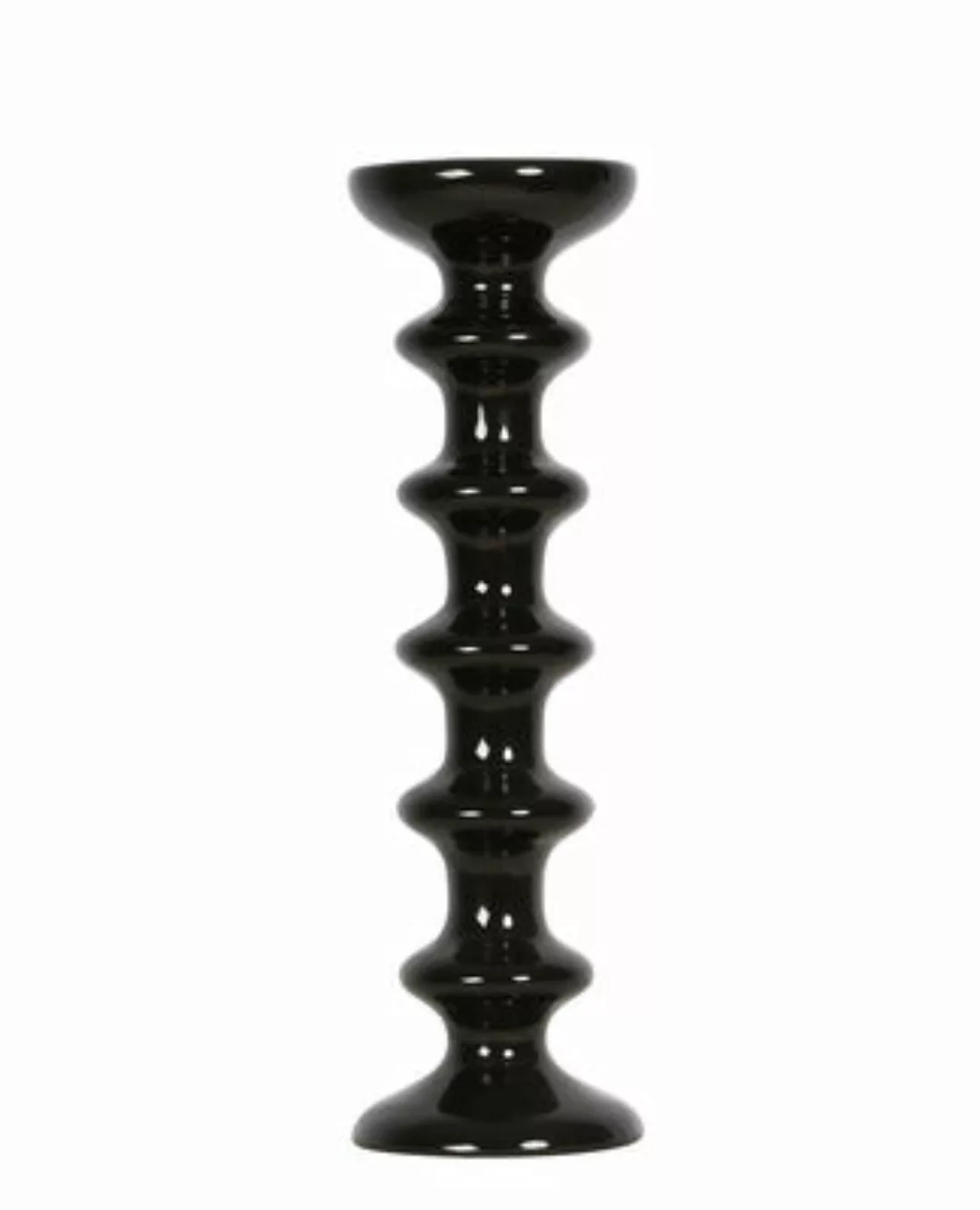 Kerzenleuchter Slave keramik schwarz / Keramik - H 30 cm - Maison Sarah Lav günstig online kaufen
