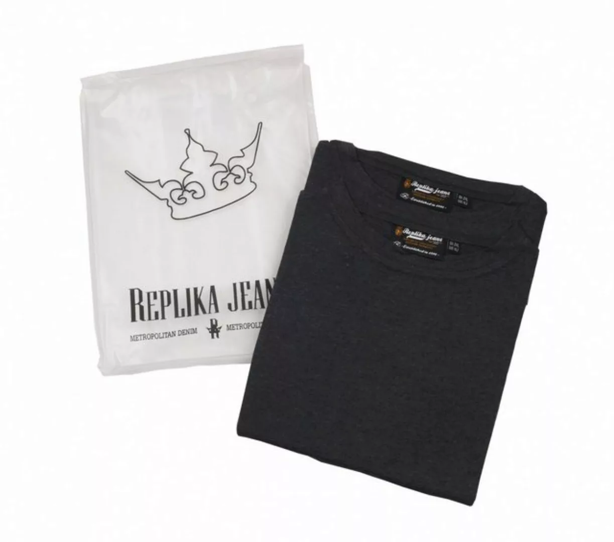 north 56 4 T-Shirt Doppelpack T-Shirts von Allsize, dunkelgrau günstig online kaufen