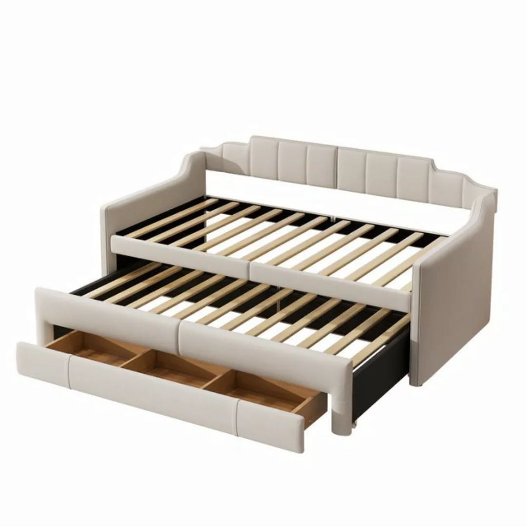 REDOM Polsterbett Tagesbett mit Schubladen 90 x 200 cm (190 cm) (gepolstert günstig online kaufen