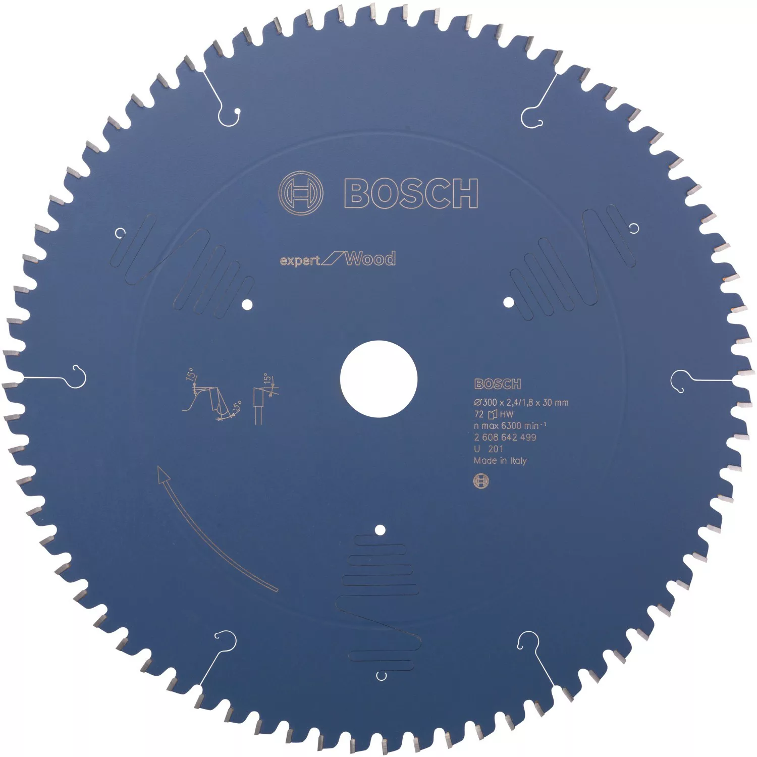 Bosch Kreissägeblatt Expert for Wood 300 x 30 x 2,4 mm 72 Zähne günstig online kaufen