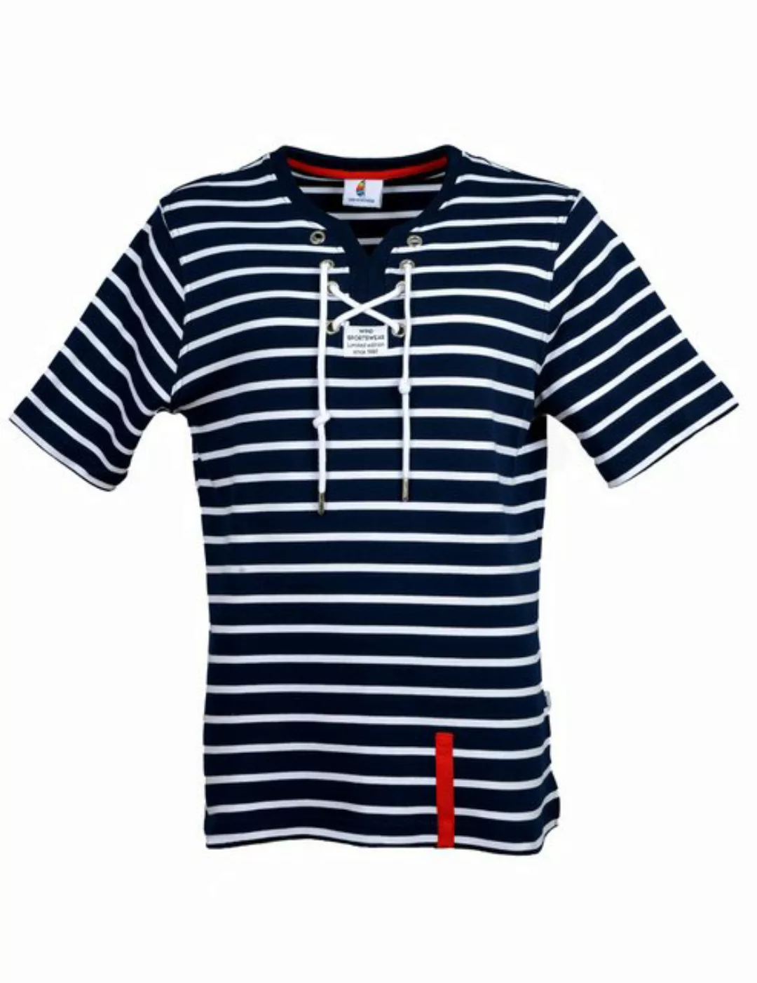 Wind sportswear Poloshirt Damen Damen Kurzarm Polo, Baumwolle, mit Schnürun günstig online kaufen