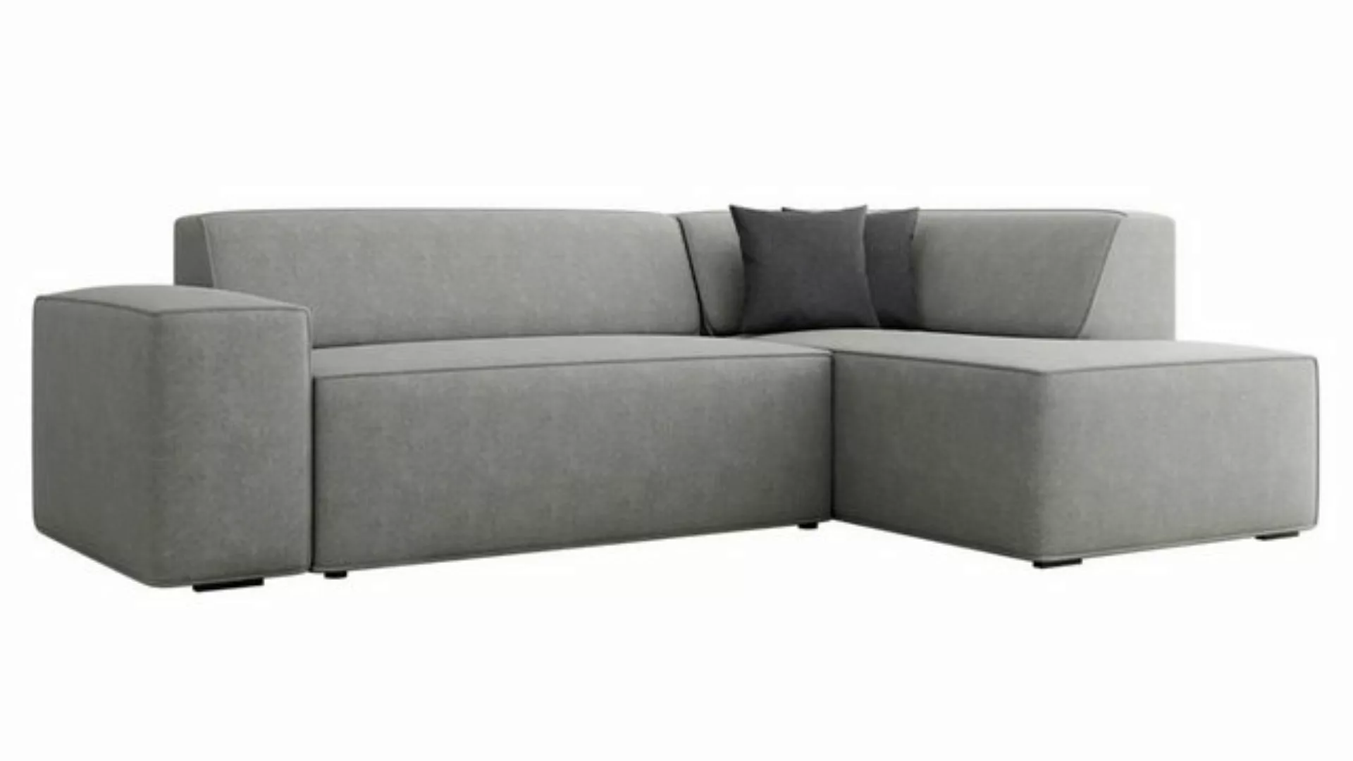 MIRJAN24 Ecksofa Lordin, L-Form, Kissen-Set, Schwarze Füße, freier Seitenwa günstig online kaufen